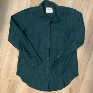 Abercrombie & Fitch Green Button Down